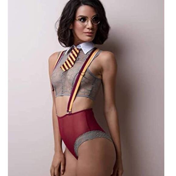 Yandy Lace Sexy Wizard Costume Yandy Harry Potter Lingerie Bra Set Small NWOT - Picture 4 of 13